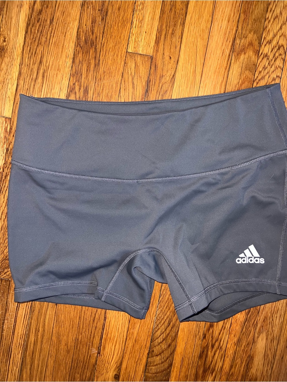 Adidas Women's Grey Athletic Compression Shorts